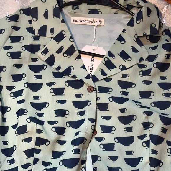 WARDROBE.NYC casual Green and Black Midi Dress - Picture 3 of 6